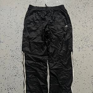 Vintage 2006 Black Adidas Nylon Track Pants